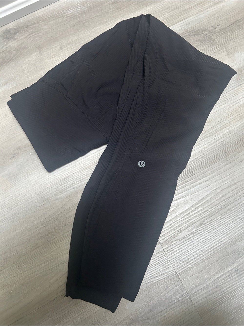 Lululemon Black Reflective Logo Leggings